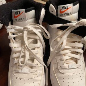 Nike Air Force 1 High Tops - White and Black